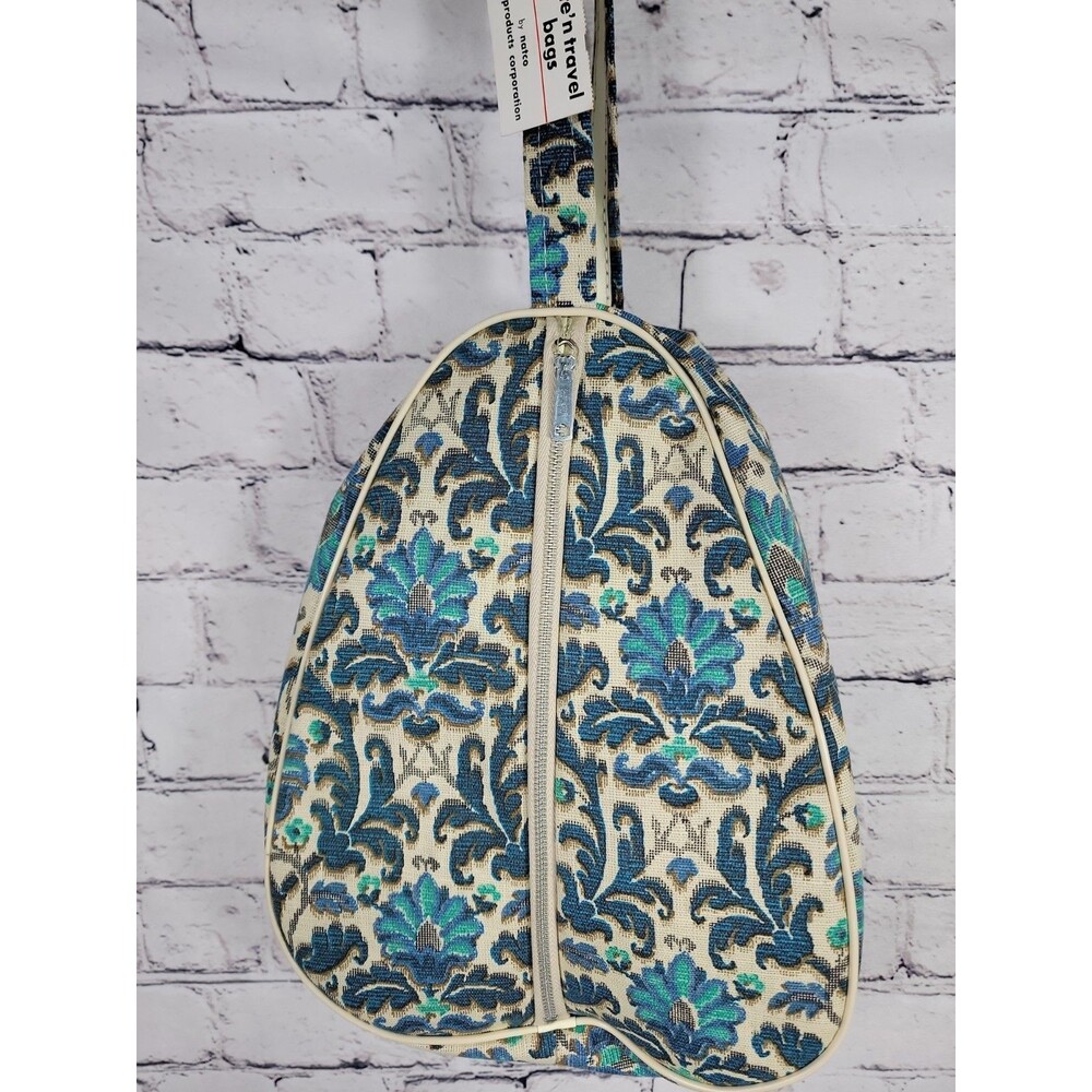 Vintage Tote And Travel Bag Floral Tapestry Pattern 12x9x3 NWT